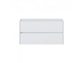 Badkamermeubel Onderkast Dahlia Wit 80x46x48cm 2 lades softclose