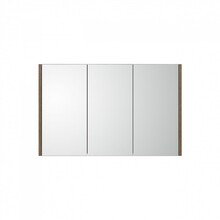 Spiegelkast Dahlia Havanna Wood 80x60cm 3 deurs met legplanken