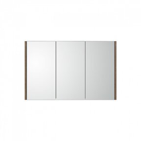 Spiegelkast Dahlia Havanna Wood 80x60cm 3 deurs met legplanken