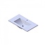 Fabriecio Wastafelblad Parijs 80cm Wit Hoogglans met Kraangat 80x46x3cm Keramiek