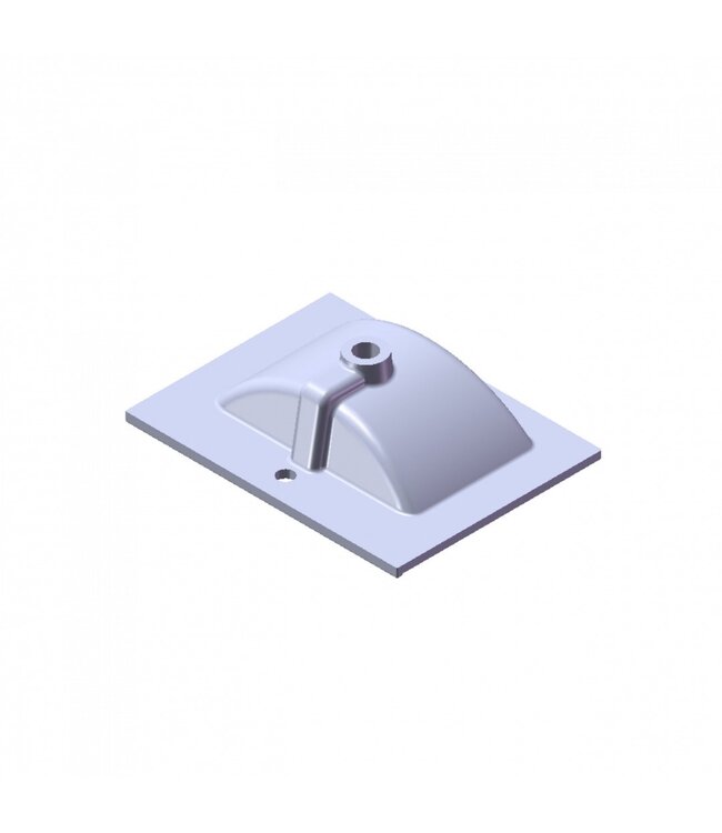 Wastafel Parijs 60x46x3cm Mat Wit met kraangat Keramiek