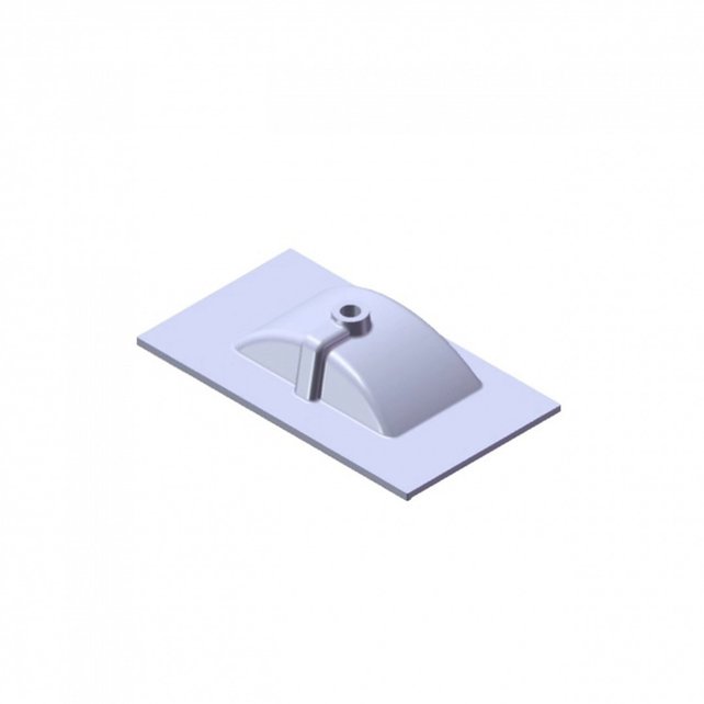 Wastafel Parijs 80x46x3cm Mat Wit zonder kraangat keramiek