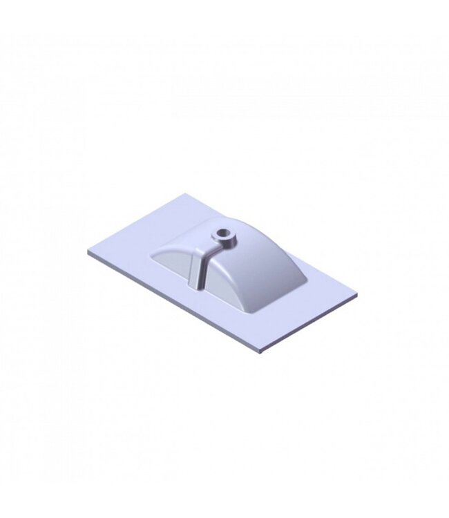 Wastafel Parijs 80x46x3cm Mat Wit zonder kraangat keramiek