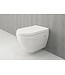 CREAVIT Hangtoilet Set met Bidet Compleet Wandcloset Bocchi Taormina Wit incl Toiletbril