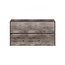 FABRIECIO Badkamermeubel Onderkast Dahlia Stone 80x45x48cm Beton Grijs Hangend Greeploos 2 Lades Softclose