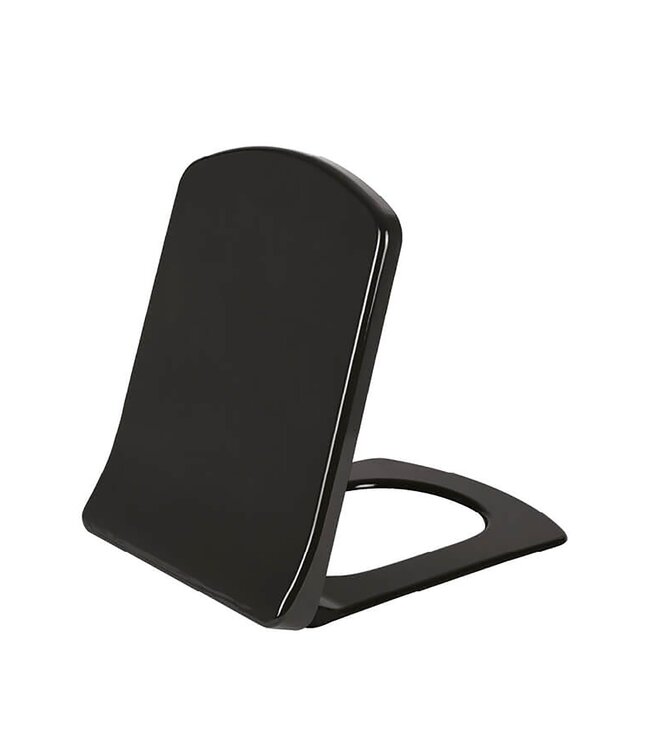 Staand toilet Creavit Lara Zwart Mat duoblok incl. softclose toiletbril aansluiting OA en PK
