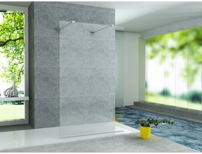 Inloopdouche Walk-In 100x200cm Creavit Aloni Douchewand Helderglas 8mm veiligheidsglas Easy-Clean