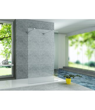 CREAVIT Inloopdouche Walk-In 100x200cm Creavit Aloni Douchewand Helderglas 8mm veiligheidsglas Easy-Clean