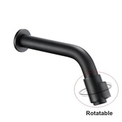 Inbouw toiletkraan Donna Zwart Mat Koud eenhendel bediening Draaiknop 1-gats