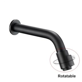 Inbouw toiletkraan Donna Zwart Mat Koud eenhendel bediening Draaiknop 1-gats