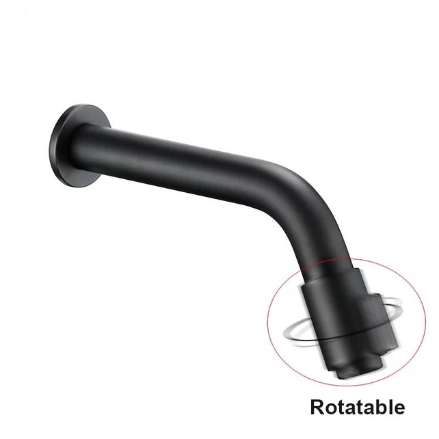 Inbouw toiletkraan Donna Zwart Mat Koud eenhendel bediening Draaiknop 1-gats