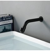 Inbouw toiletkraan Donna Zwart Mat Koud eenhendel bediening Draaiknop 1-gats