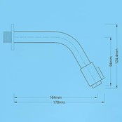 Inbouw toiletkraan Donna Zwart Mat Koud eenhendel bediening Draaiknop 1-gats