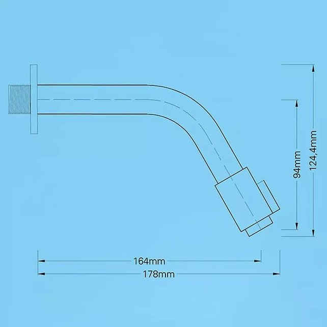 Inbouw toiletkraan Donna Zwart Mat Koud eenhendel bediening Draaiknop 1-gats