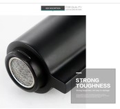 Inbouw toiletkraan Donna Zwart Mat Koud eenhendel bediening Draaiknop 1-gats