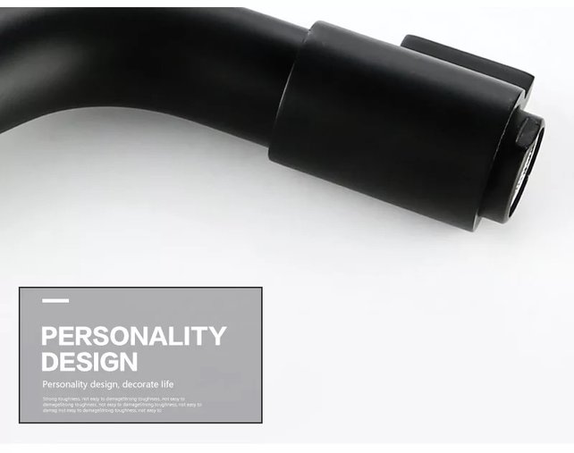 Inbouw toiletkraan Donna Zwart Mat Koud eenhendel bediening Draaiknop 1-gats