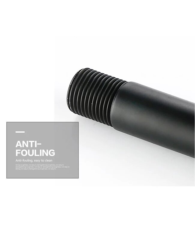 SANI-SUPPLY Inbouw toiletkraan Donna Zwart Mat Koud eenhendel bediening Draaiknop 1-gats