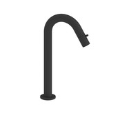 Fonteinkraan Hoog Toiletkraan Cinci Rond Mat Zwart Rond 29,6cm