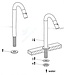 Fonteinkraan Hoog Toiletkraan Cinci Rond Mat Zwart Rond 29,6cm