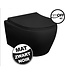 Creavit Aloni Randloos Hangtoilet met Bidet Mat Zwart 51x35x34 cm incl. toiletbril Softclose