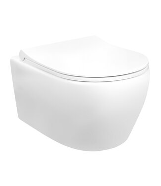 CREAVIT Creavit Aloni Randloos Hangtoilet Mat Wit incl. toiletbril Softclose