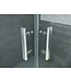 Aloni Douchecabine Vierkant Dubbele Swingdeur 80x80x190cm Antikalk Helder Glas Chroom Profiel 6mm Veiligheidsglas Easy Clean