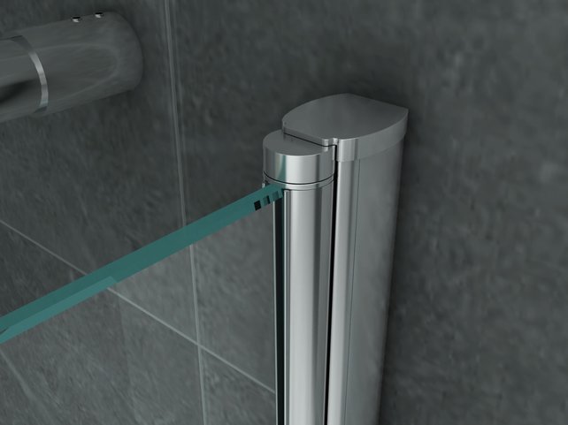 Aloni Douchecabine Vierkant Dubbele Swingdeur 80x80x190cm Antikalk Helder Glas Chroom Profiel 6mm Veiligheidsglas Easy Clean