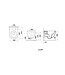 Creavit hangtoilet set aloni zwart mat randloos met bidetsproeier incl softclose toiletbril en omstelkraan