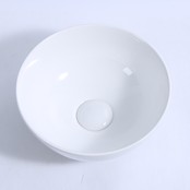 Waskom Opbouw Sienna Rond 28x10cm Keramiek Wit Waskom Opbouw Sienna Rond 28x10cm Keramiek Wit