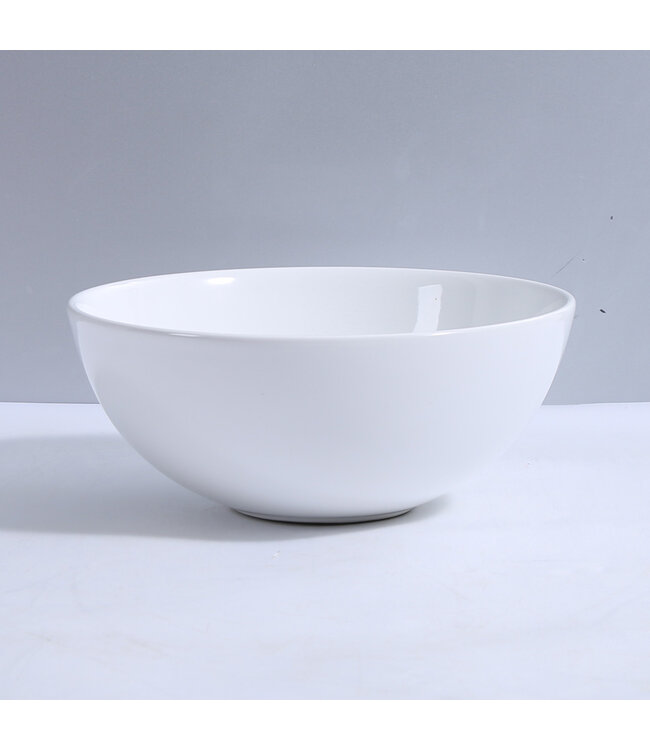 Waskom Opbouw Sienna Rond 28x10cm Keramiek Wit