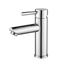 Wastafelkraan Eva Opbouw Laag Rond Chroom 1 Greeps