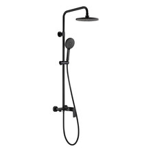 Opbouw Regendouche set Lima Mat Zwart 20 cm Hoofddouche Thermostaatkraan incl. Handdouche