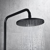 Opbouw Regendouche set Lima Mat Zwart 20 cm Hoofddouche Thermostaatkraan incl. Handdouche Opbouw Regendouche set Lima Mat Zwart 20 cm Hoofddouche Thermostaatkraan incl. Handdouche