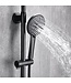 Opbouw Regendouche set Lima Mat Zwart 20 cm Hoofddouche Thermostaatkraan incl. Handdouche