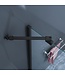 Douchecabine 80x80 - Azura Glazen Douchecabine - Draaideur 8mm Glas Vierkant - Profiel Mat Zwart