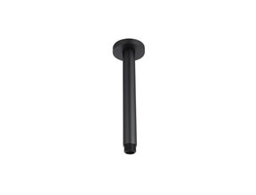 Douchearm Effeze Plafond 20cm Rond Messing Zwart Mat