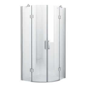 Douchecabine Kwartrond Draaideur 100x100x200cm Antikalk Helder Glas Chroom Profiel 8mm Veiligheidsglas Easy Clean