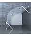 Douchecabine Kwartrond Draaideur 100x100x200cm Antikalk Helder Glas Chroom Profiel 8mm Veiligheidsglas Easy Clean