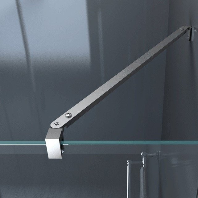 Douchecabine Kwartrond Draaideur 100x100x200cm Antikalk Helder Glas Chroom Profiel 8mm Veiligheidsglas Easy Clean