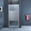 Glazen Douchedeur 90cm - Mania Helder/mat Glas Nisdeur met L/R draaiend Draaideur - Verstelbaar Swingdeur met Antikalk