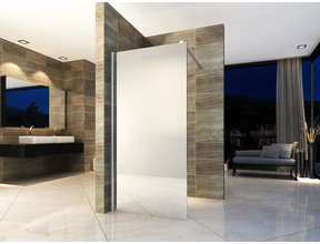 Inloopdouche Spiegelglas Douchewand 100cm 8mm veiligheidsglas Easy clean Nano coating