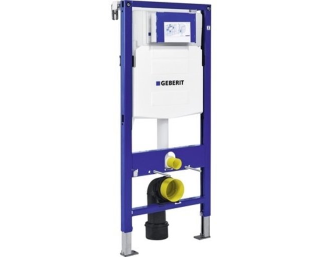 Geberit UP320 Toiletset Antraciet met Creavit Freedom Randloos Hangtoilet met Bidet