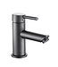 ALONI Creavit Aloni Wastafelkraan Laag Gun Metal Eenhendel bediening Mengkraan Warm en koud