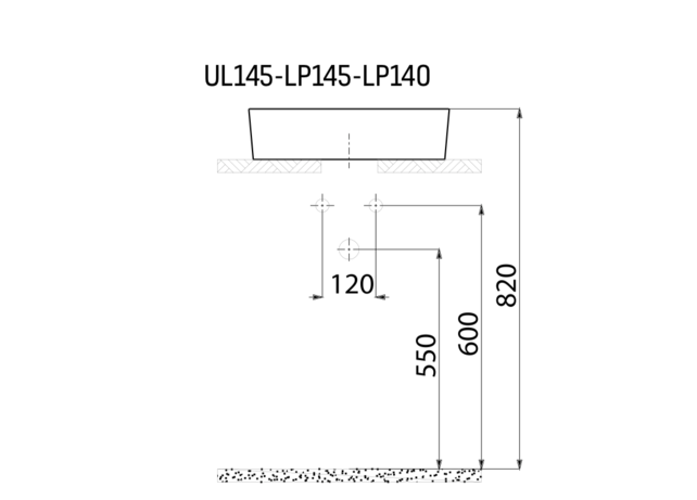 Ronde Waskom LOOP Wit 45x11cm Keramiek Ronde Waskom LOOP Wit 45x11cm Keramiek