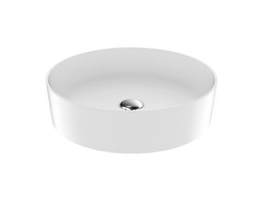 Ronde Waskom LOOP Wit 45x11cm Keramiek