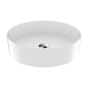 Ronde Waskom LOOP Wit 45x11cm Keramiek