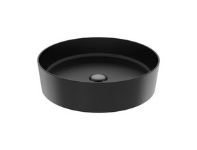 Ronde Waskom LOOP Zwart Mat 45x11,5x0,5cm Keramiek