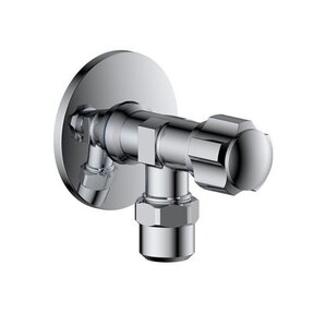 SaniPro Effeze Hoekstopkraan Chroom 1/2"X3/8" rozet + knel