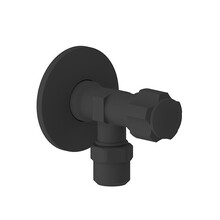 SaniPro Effeze Hoekstopkraan Zwart Mat 1/2"X3/8" rozet + knel