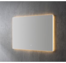 Badkamerspiegel Kiki Lux 58x80cm Dimbaar geïntegreerd Led-Verlichting 3 kleuren Spiegelverwarming touch lichtschakelaar